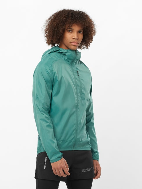 BONATTI CROSS WIND Men's Wind Jacket Hoodie North Atlantic