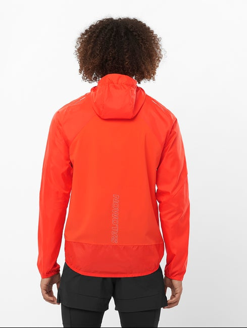 BONATTI CROSS WIND Men's Wind Jacket Hoodie CHERRY TOMATO