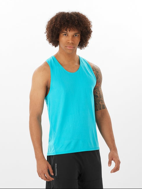 SENSE AERO Men's Tank Peacock blue