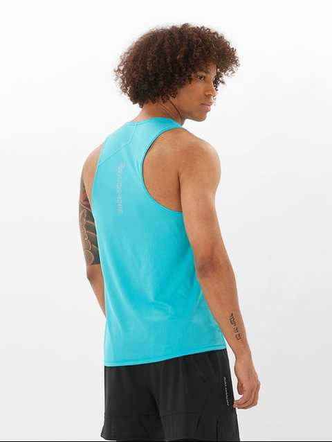 SENSE AERO Men's Tank Peacock blue