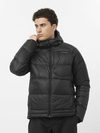 OUTLINE DOWN Men's Hooded Down Jacket DEEP BLACK