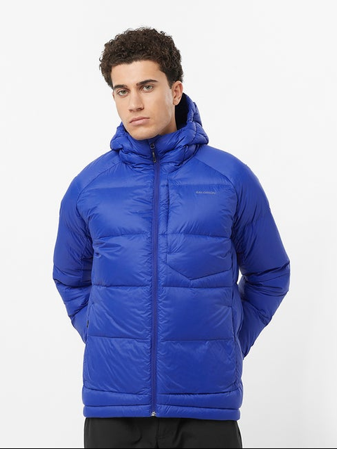 OUTLINE DOWN Men's Hooded Down Jacket Surf The Web