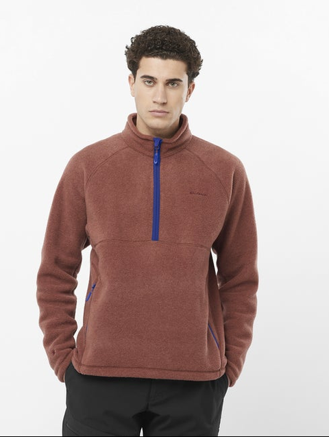 CHROMA Men's Half Zip Midlayer RUM RAISIN