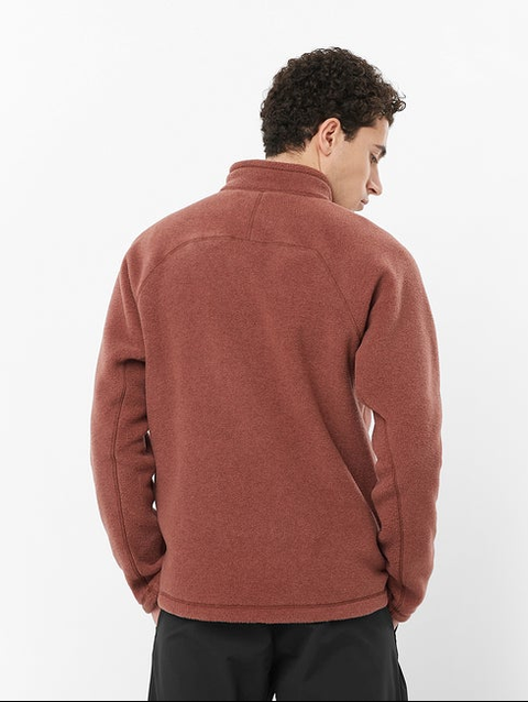 CHROMA Men's Half Zip Midlayer RUM RAISIN