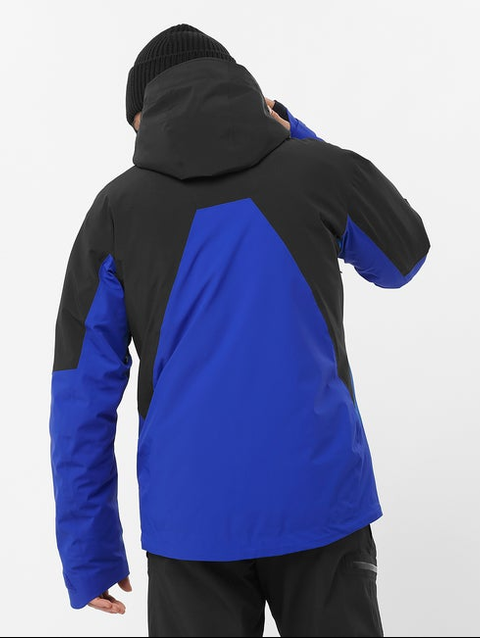 BRILLIANT Men's Insulated Hooded Jacket Surf The Web / DEEP BLACK