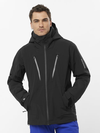 BRILLIANT Men's Insulated Hooded Jacket DEEP BLACK