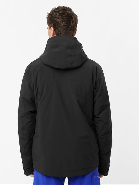 BRILLIANT Men's Insulated Hooded Jacket DEEP BLACK