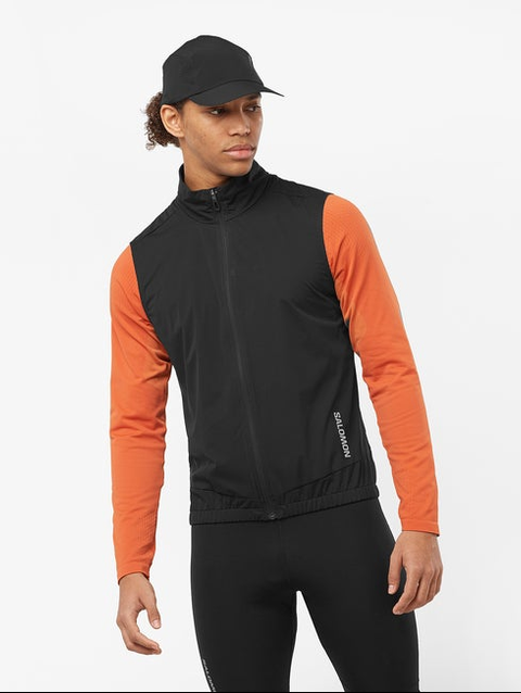 LIGHT SHELL Men's Wind Vest DEEP BLACK