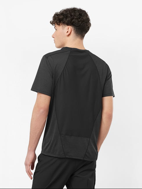 OUTLINE Men's Short Sleeve T-Shirt DEEP BLACK