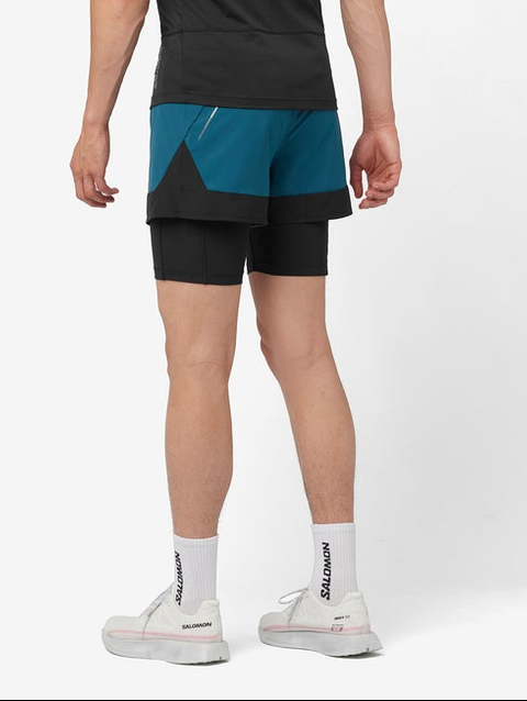 CROSS 2IN1 Men's Shorts DEEP DIVE / DEEP BLACK