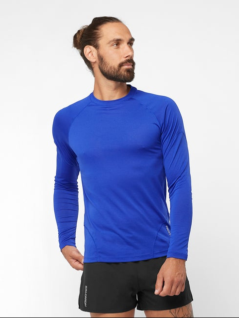 CROSS RUN Men's Long Sleeve T-Shirt Surf The Web