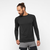 CROSS RUN Men's Long Sleeve T-Shirt DEEP BLACK