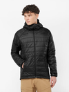 OUTLINE Men's Insulated Hooded Jacket DEEP BLACK