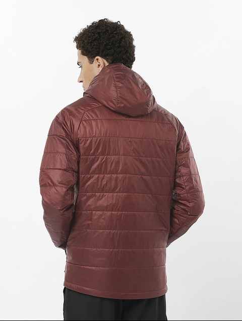 OUTLINE Men's Insulated Hooded Jacket RUM RAISIN