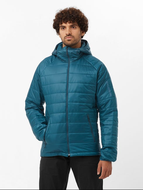 OUTLINE Men's Insulated Hooded Jacket DEEP DIVE