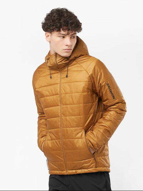 OUTLINE Men's Insulated Hooded Jacket Rubber