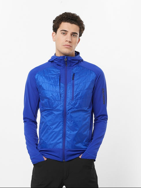 ELIXIR HYBRID Men's Insulated Hooded Jacket Surf The Web