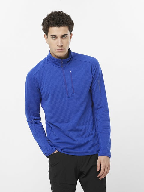 ESSENTIAL LIGHTWARM Men's Half Zip Midlayer Surf The Web