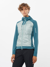 ELIXIR HYBRID Women's Insulated Hooded Jacket ARONA / DEEP DIVE