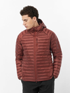 ELIXIR MICRO DOWN Men's Hooded Down Jacket RUM RAISIN