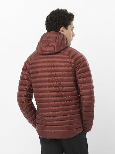 ELIXIR MICRO DOWN Men's Hooded Down Jacket RUM RAISIN