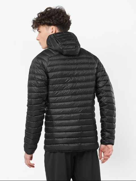 ELIXIR MICRO DOWN Men's Hooded Down Jacket DEEP BLACK