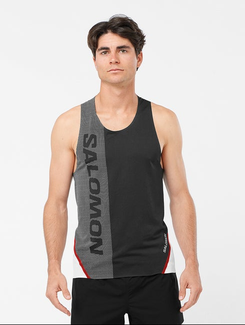 S/LAB SPEED Men's Tank DEEP BLACK / WHITE