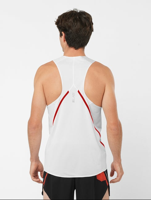 S/LAB SPEED Men's Tank WHITE / DEEP BLACK