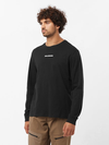 SALOMON LOGO PERFORMANCE Men's Long Sleeve T-Shirt DEEP BLACK