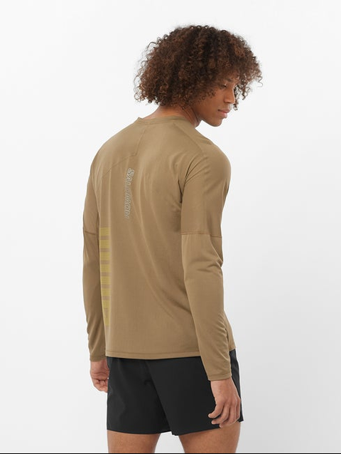 SENSE AERO GRAPHIC Men's Long Sleeve T-Shirt SHITAKE / Sulphur Spring