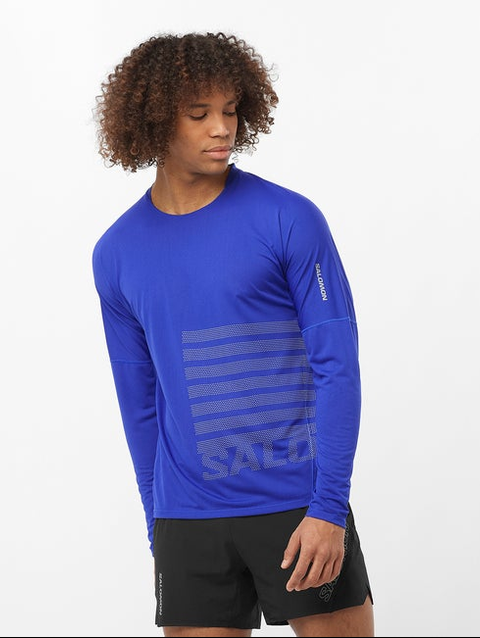 SENSE AERO GRAPHIC Men's Long Sleeve T-Shirt Surf The Web / RAINY DAY