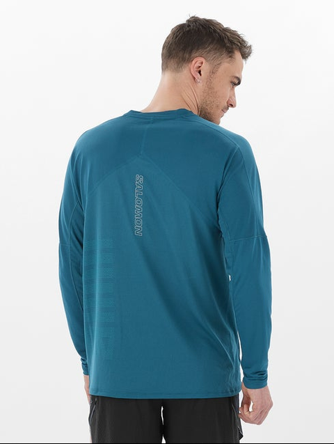 SENSE AERO GRAPHIC Men's Long Sleeve T-Shirt DEEP DIVE / Tahitian Tide