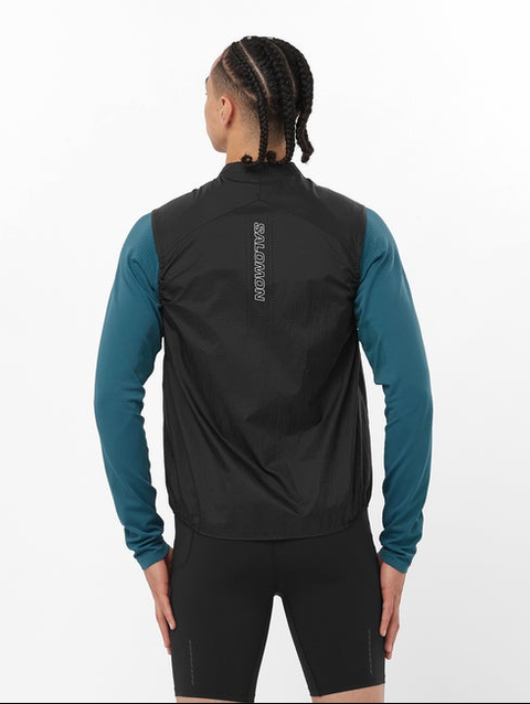 SENSE AERO WIND Men's Wind Vest DEEP BLACK