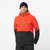 HIGHLAND Men's Insulated Hooded Jacket CHERRY TOMATO / DEEP BLACK