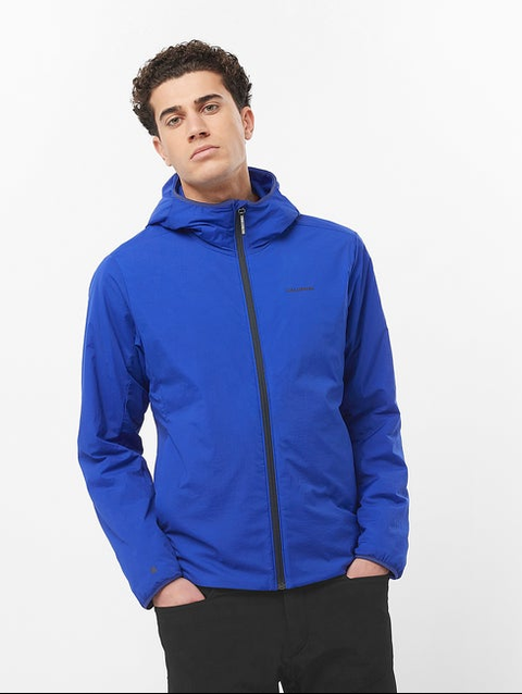 MOUNTAIN FLEX Men's Insulated Hooded Jacket Surf The Web