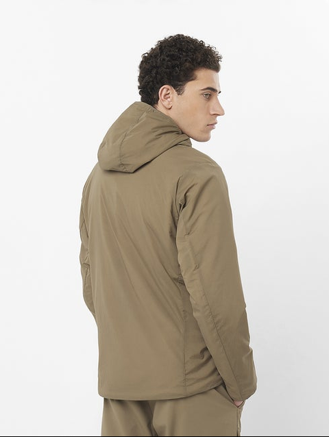 MOUNTAIN FLEX Men's Insulated Hooded Jacket SHITAKE