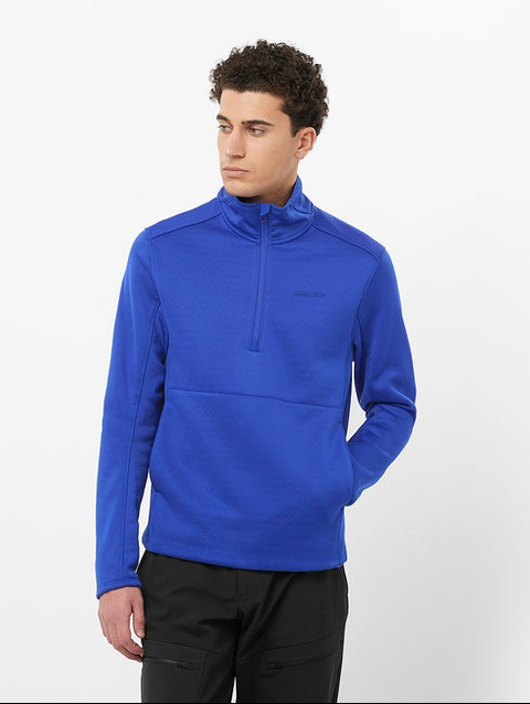 OUTLINE WARM Men's Half Zip Midlayer Surf The Web