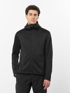 OUTLINE WARM Men's Midlayer Jacket with hood DEEP BLACK