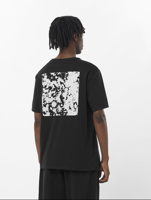 SNOW INSPIRED DROPPIN Men's Short Sleeve T-Shirt DEEP BLACK