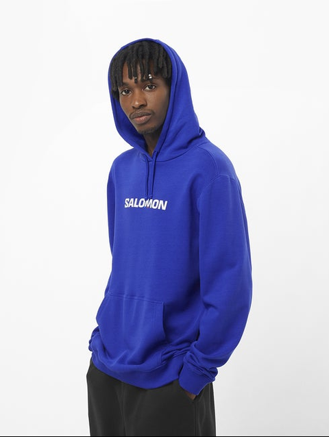 SALOMON LOGO PERFORMANCE Men's Hooded Sweatshirt Surf The Web