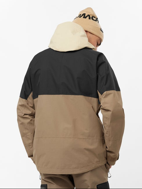 TRANSFER ANORAK Men's Anorak WHITE PEPPER / DEEP BLACK / SHITAKE