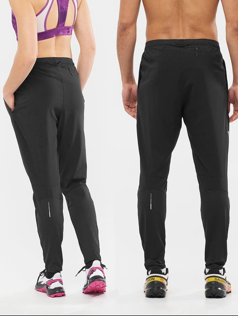 CROSS RUN Unisex Pants DEEP BLACK