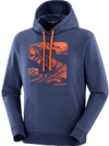 SALOMON S FILL PERFORMANCE Men's Hooded Sweatshirt Navy Iris