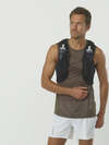 ADV SKIN 12 Unisex Running Vest with flasks included BLACK