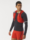 S/LAB PULSAR 3 Unisex Running Vest with flasks included Fiery Red / BLACK