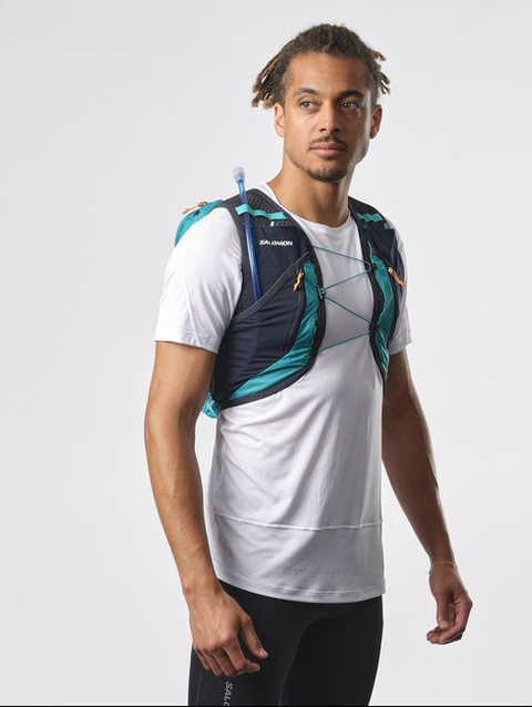 ACTIVE SKIN 12 RESERVOIR Unisex Running Vest Tahitian Tide / CARBON