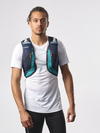 ACTIVE SKIN 12 Unisex Running Vest with flasks included Tahitian Tide / CARBON