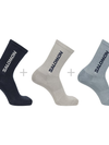 EVERYDAY CREW 3-PACK Unisex Socks CARBON / GHOST GRAY 16-4703 TCX / ARONA