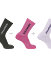 EVERYDAY CREW 3-PACK Unisex Socks KNOCKOUT PINK / PURPLE HEATHER / OLIVE NIGHT