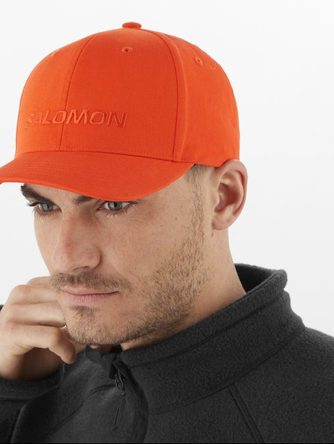 SALOMON LOGO Unisex Cap CHERRY TOMATO